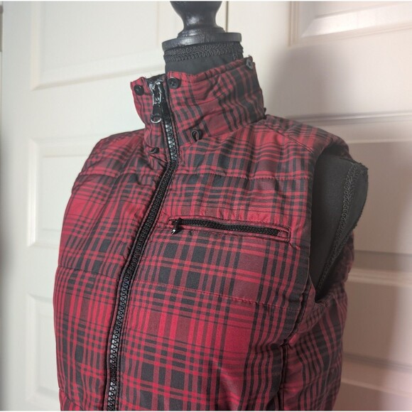 Lauren Ralph Lauren Size S Puffer Vest Buffalo Plaid Full Zipper Pockets *Read - Picture 4 of 12